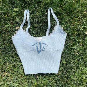 Full Tilt Baby Blue Tank Top